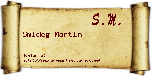 Smideg Martin névjegykártya