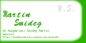 martin smideg business card